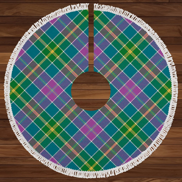 Yule Ancient Clan Badge Tartan Christmas Tree Skirt