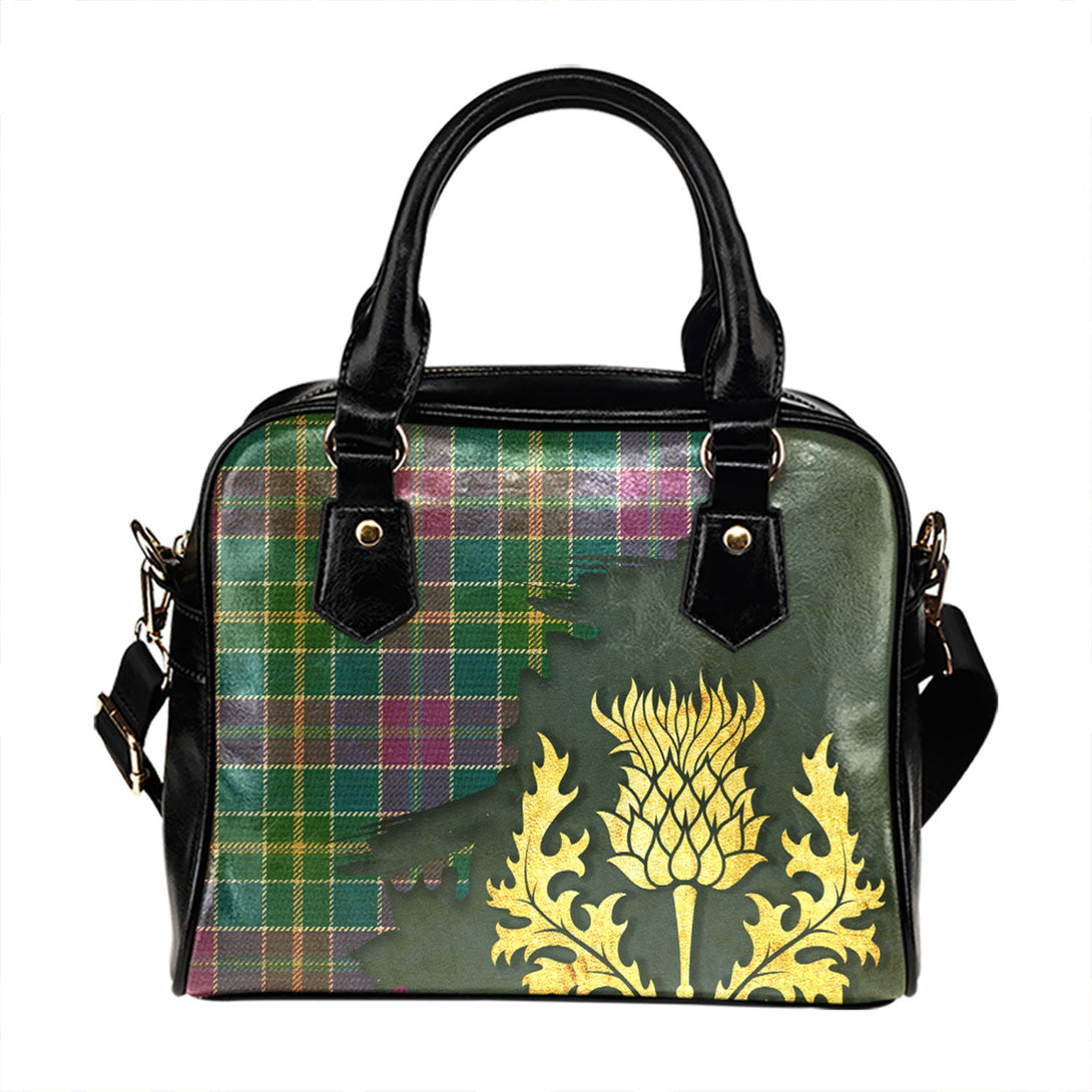 Yule Ancient Tartan Shoulder Handbag Thistle Oldest Style