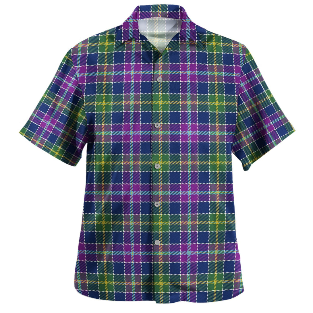 Yule Modern Clan Badge Tartan Hawaiian Shirt