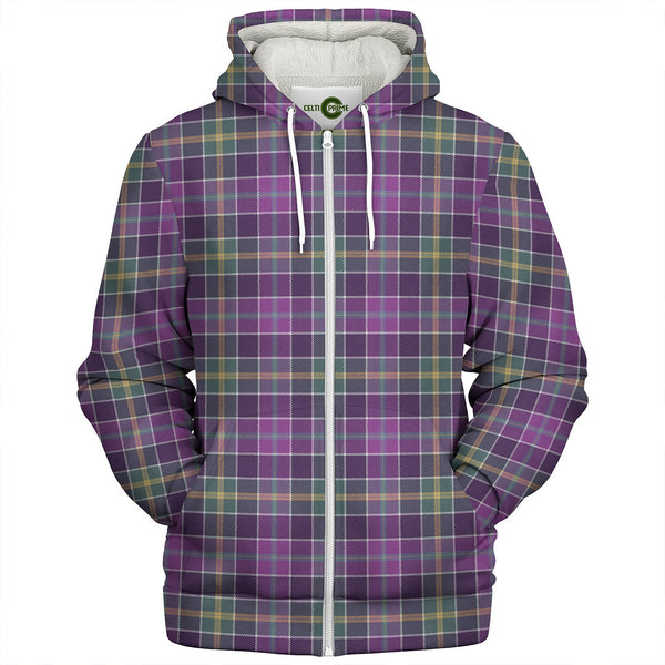 Yule Weathered Clan Badge Tartan Sherpa Hoodie