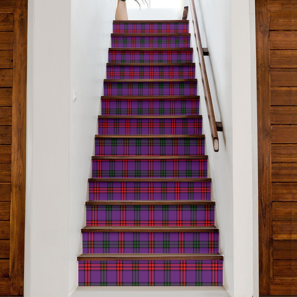 Montgomery Modern Tartan Stair Stickers (Set of 13)