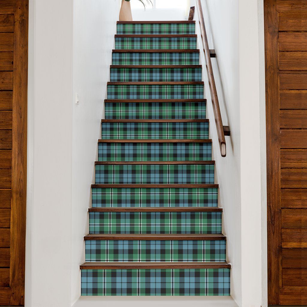 Melville Tartan Stair Stickers (Set of 13)