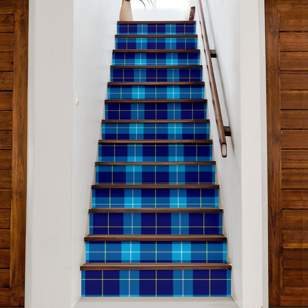 McKerrell Tartan Stair Stickers (Set of 13)