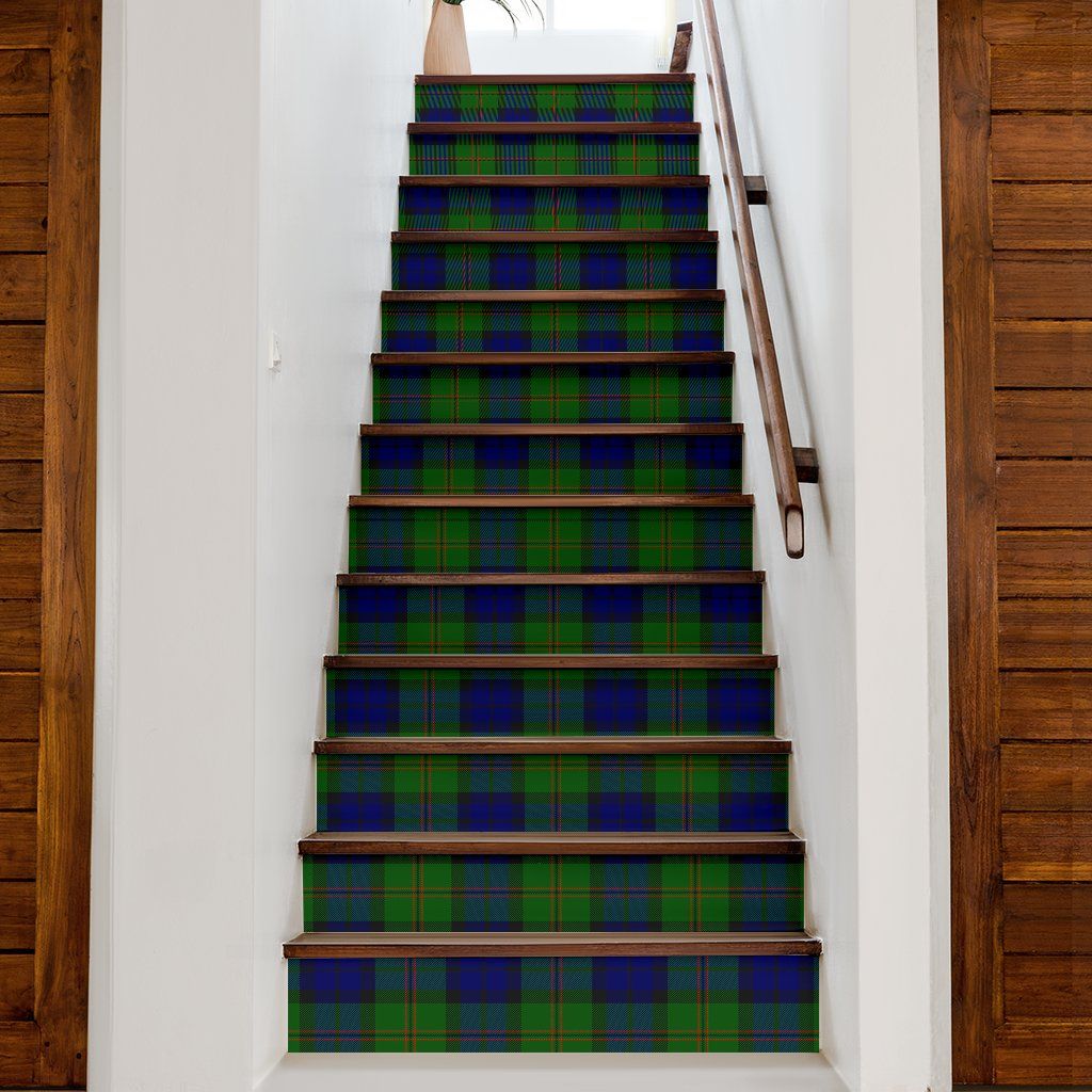 Dundas Modern Tartan Stair Stickers (Set of 13)