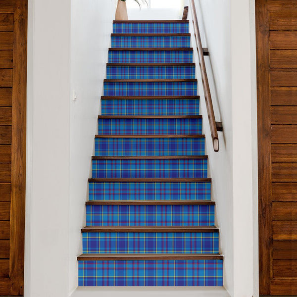 Mercer Modern Tartan Stair Stickers (Set of 13)