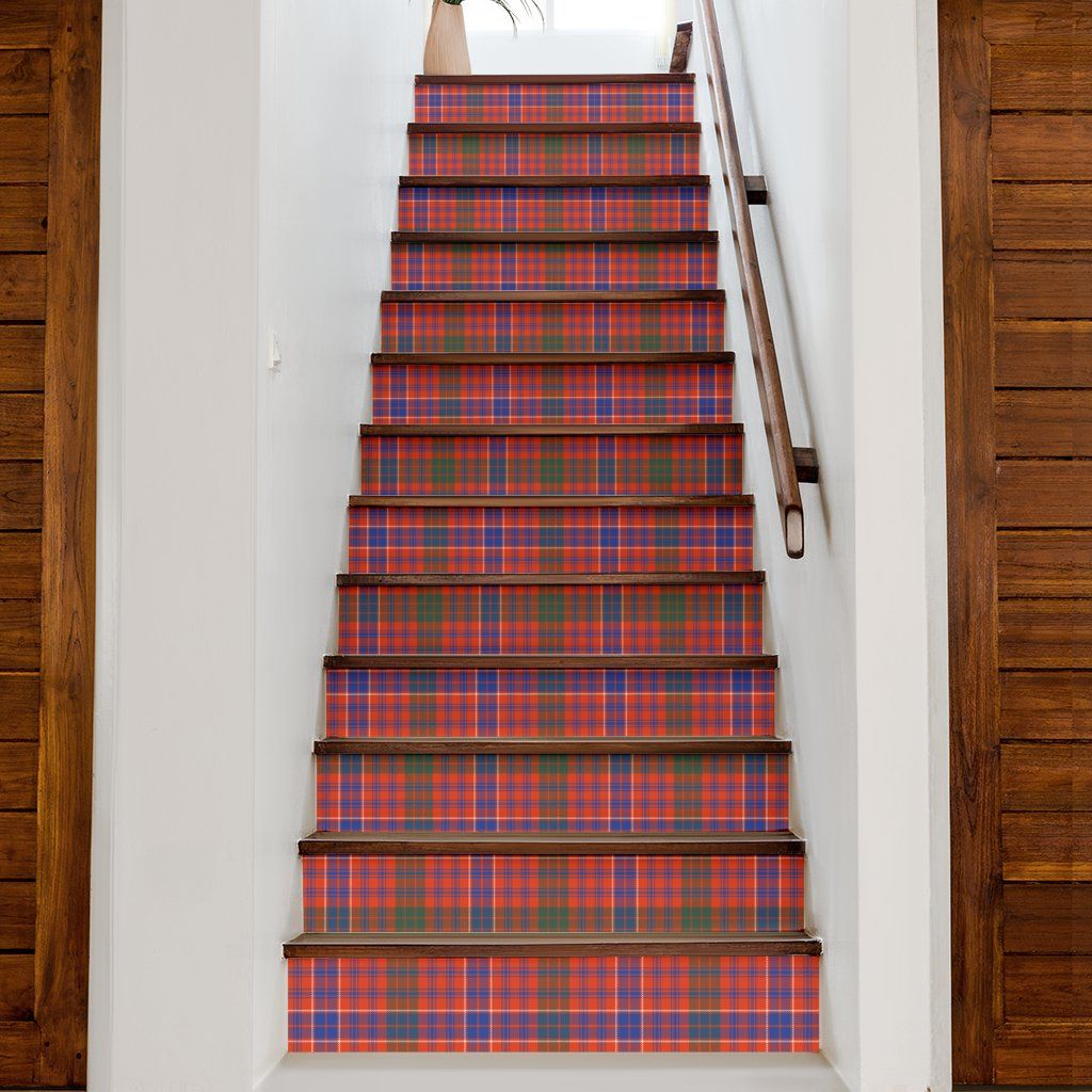 MacRae Ancient Tartan Stair Stickers (Set of 13)