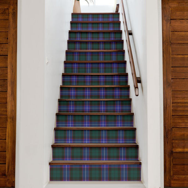 Hunter Modern Tartan Stair Stickers (Set of 13)