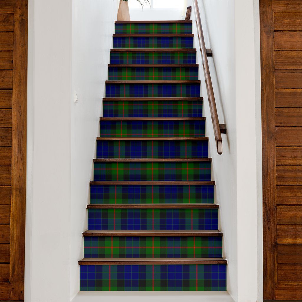 Gunn Modern Tartan Stair Stickers (Set of 13)