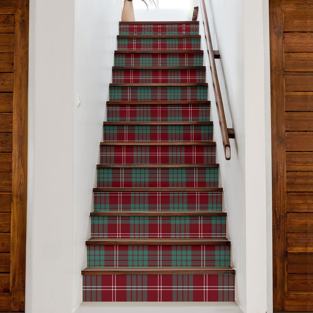 Crawford Modern Tartan Stair Stickers (Set of 13)