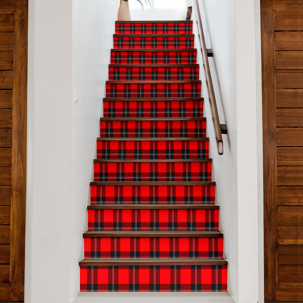 Ramsay Tartan Stair Stickers (Set of 13)