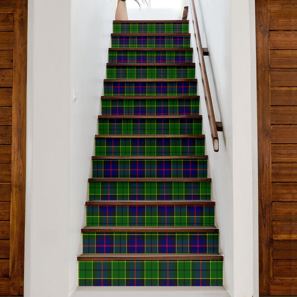 Forsyth Modern Tartan Stair Stickers (Set of 13)