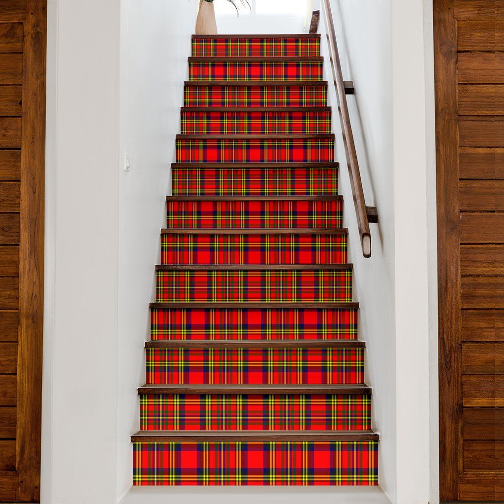 Hepburn Tartan Stair Stickers (Set of 13)