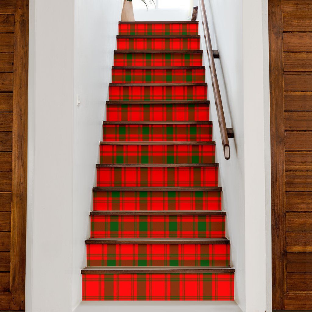 MacQuarrie Modern Tartan Stair Stickers (Set of 13)