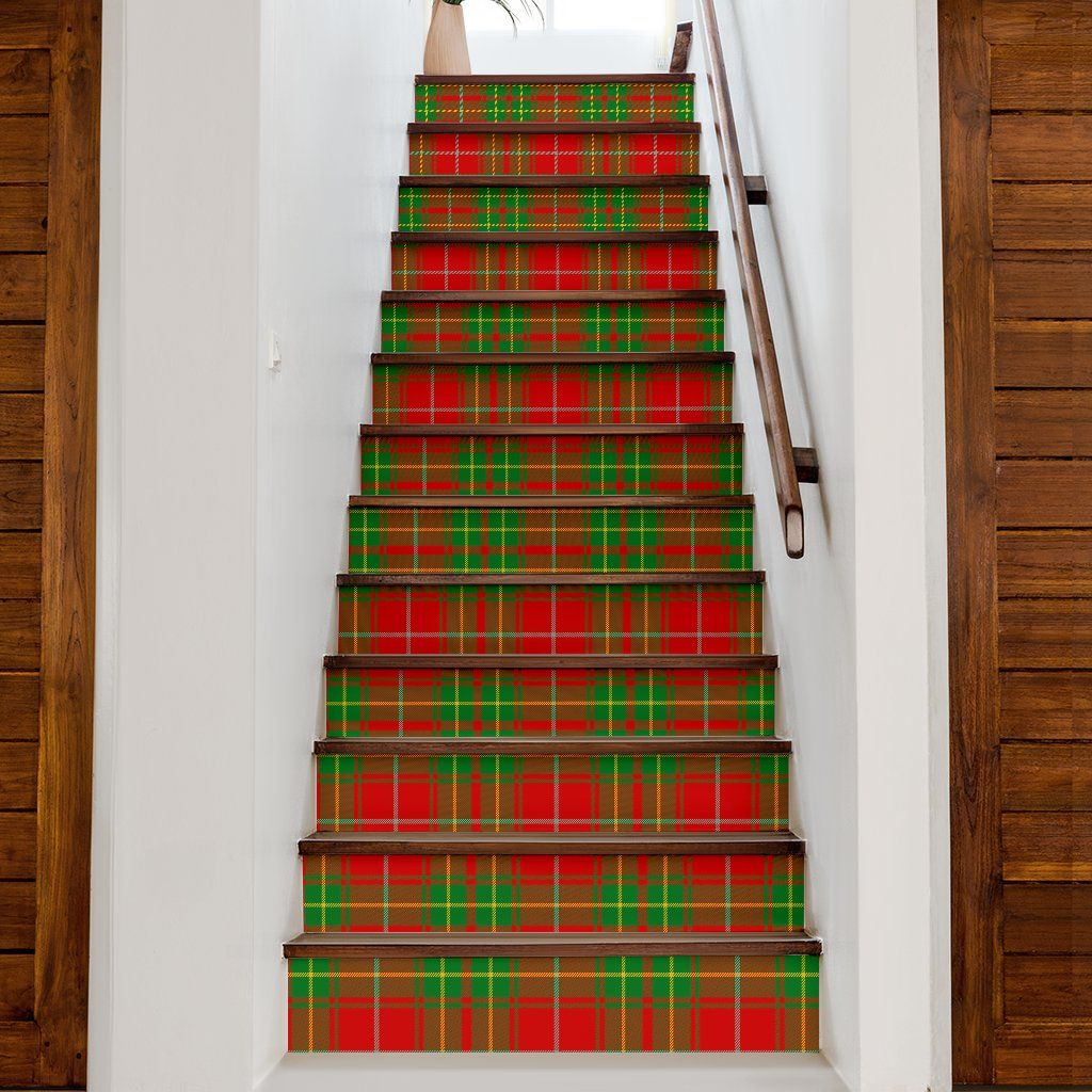 Burnett Ancient Tartan Stair Stickers (Set of 13)