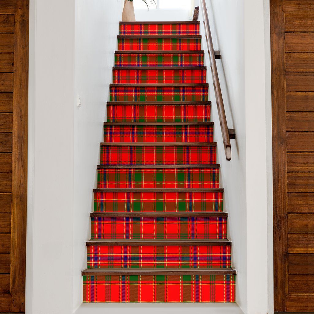 Munro Modern Tartan Stair Stickers (Set of 13)