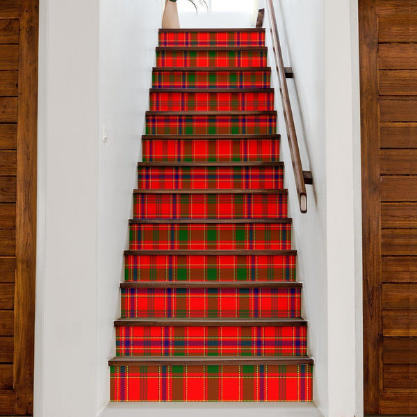 Munro Modern Tartan Stair Stickers (Set of 13)