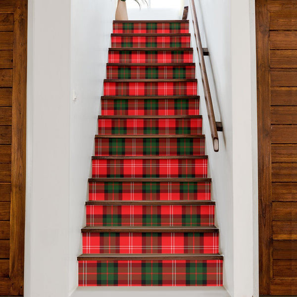 Nesbitt Modern Tartan Stair Stickers (Set of 13)