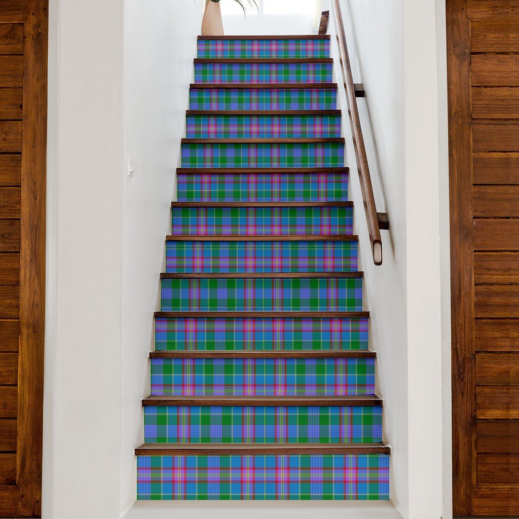 Pitcairn Hunting Tartan Stair Stickers (Set of 13)