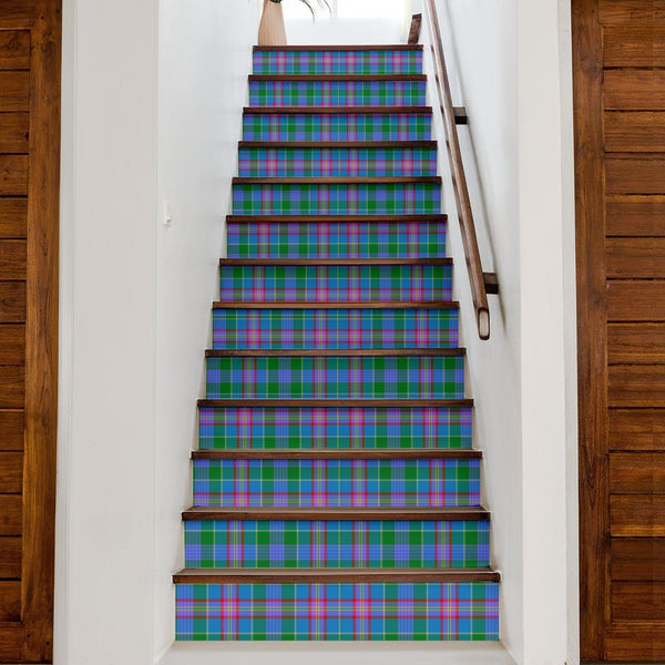 Pitcairn Hunting Tartan Stair Stickers (Set of 13)