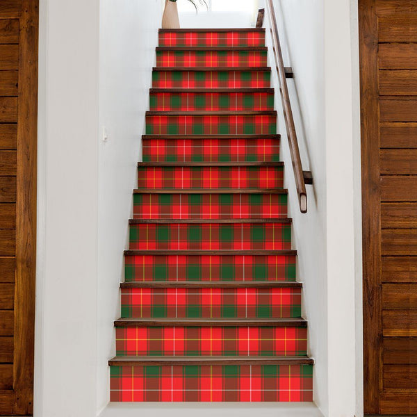 Macfie Tartan Stair Stickers (Set of 13)