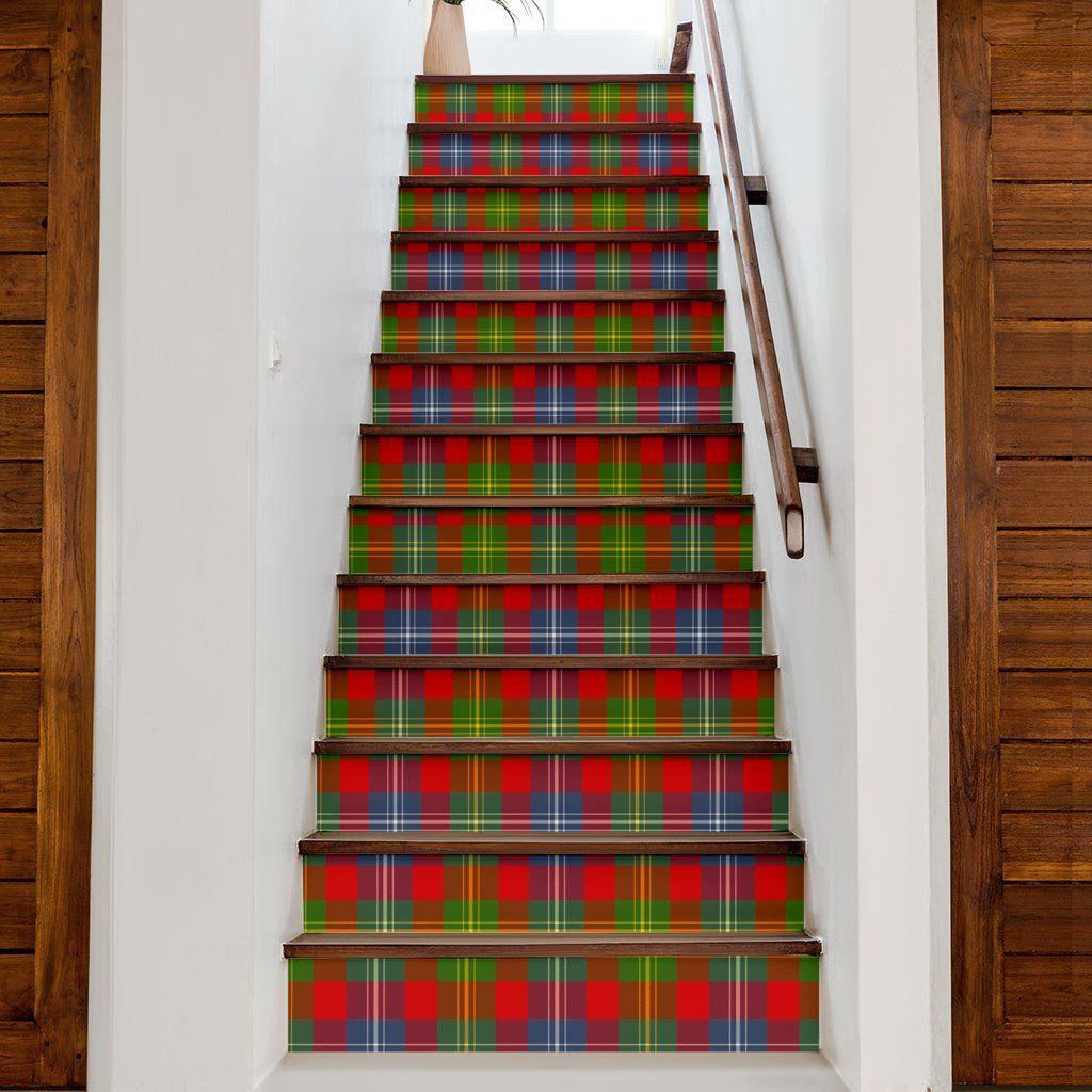 Forrester Tartan Stair Stickers (Set of 13)