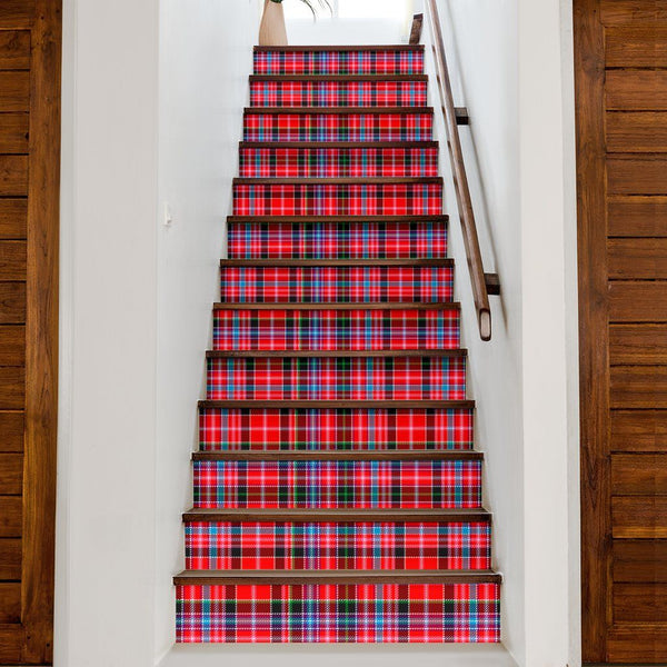 Straiton Tartan Stair Stickers (Set of 13)