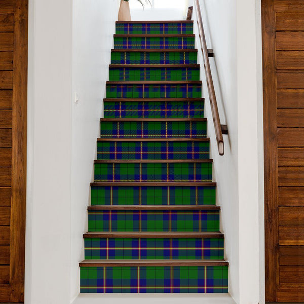 Carmichael Modern Tartan Stair Stickers (Set of 13)