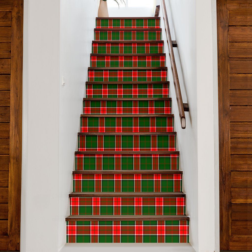 Pollock Modern Tartan Stair Stickers (Set of 13)