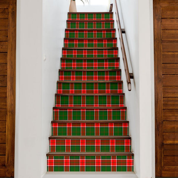 Pollock Modern Tartan Stair Stickers (Set of 13)