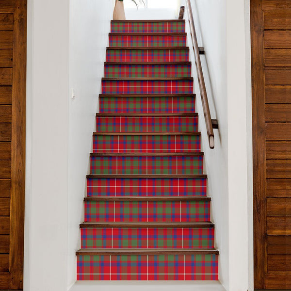 Shaw of Tordarroch Tartan Stair Stickers (Set of 13)