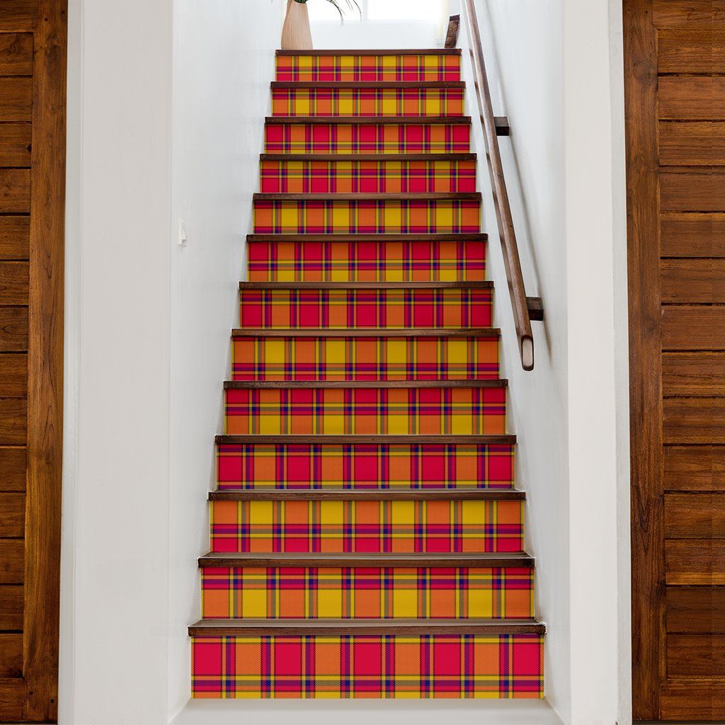 Scrymgeour Tartan Stair Stickers (Set of 13)