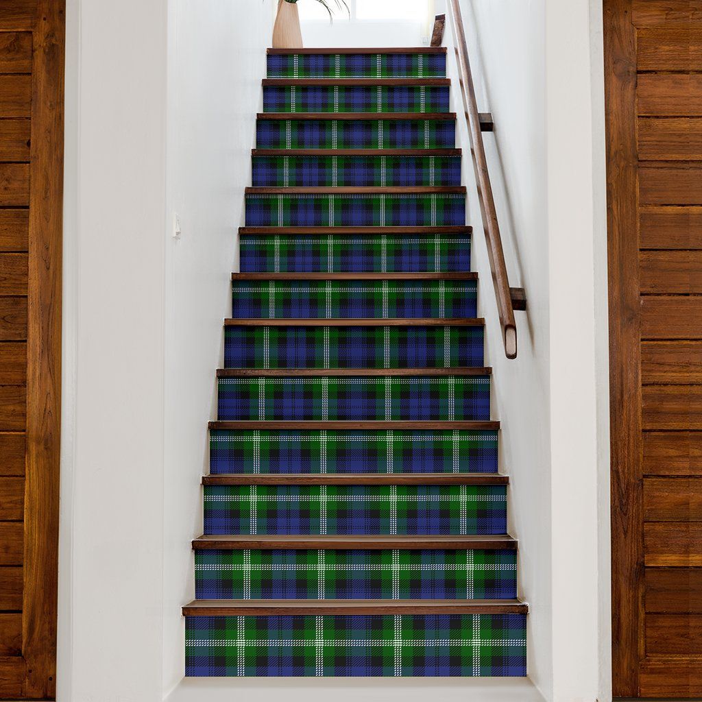 Baillie Modern Tartan Stair Stickers (Set of 13)