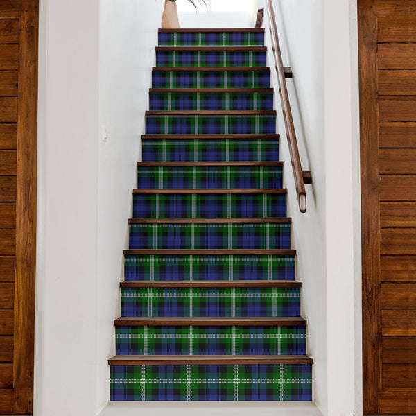 Baillie Modern Tartan Stair Stickers (Set of 13)