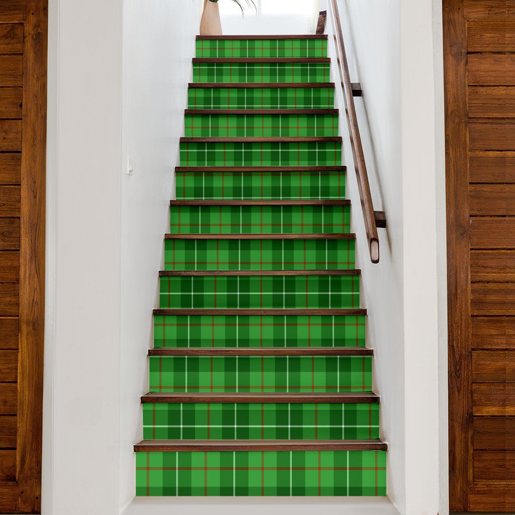 Galloway District Tartan Stair Stickers (Set of 13)