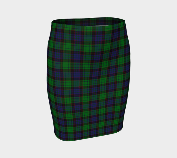 Stewart Old Modern Tartan Classic Fitted Skirt