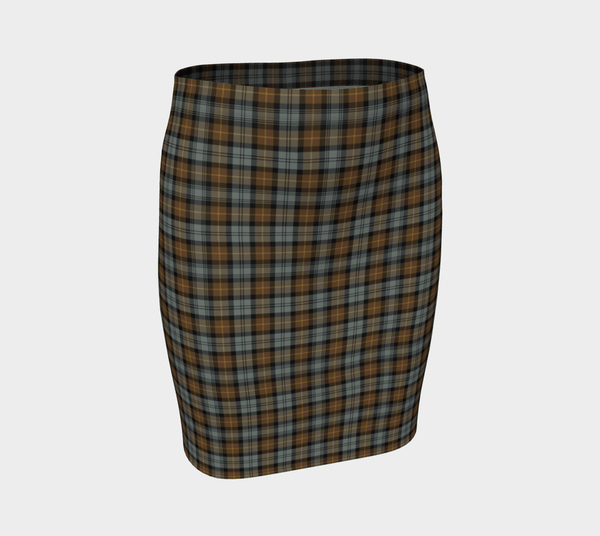 Gordon Weathered Tartan Classic Fitted Skirt