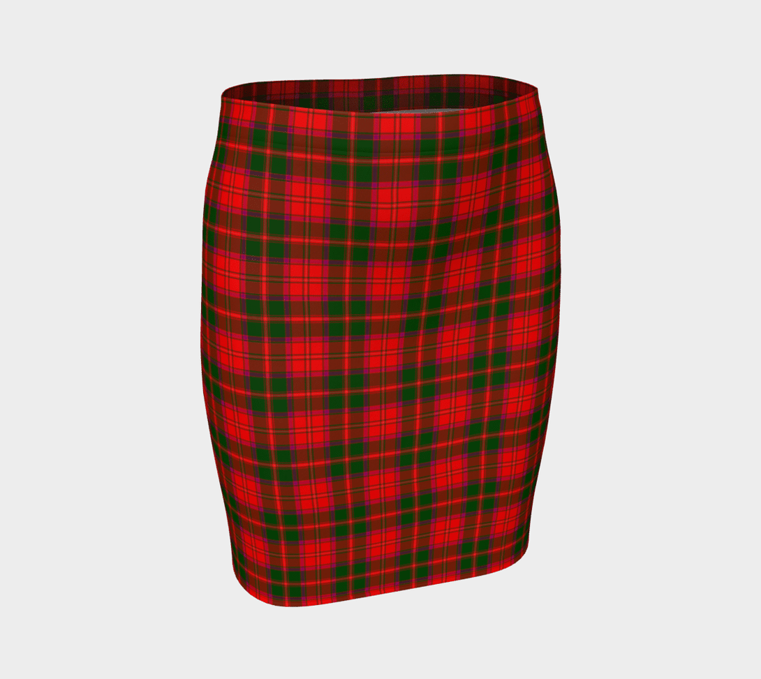 Crief District Tartan Classic Fitted Skirt