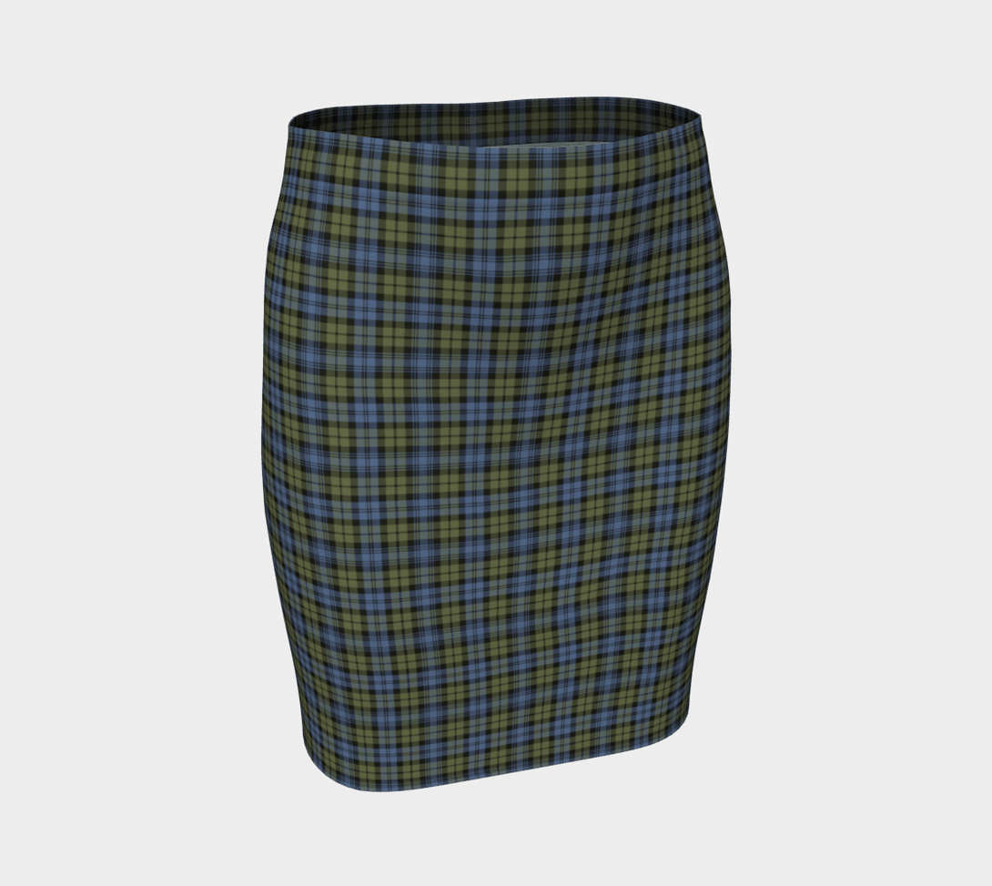 Campbell Faded Tartan Classic Fitted Skirt