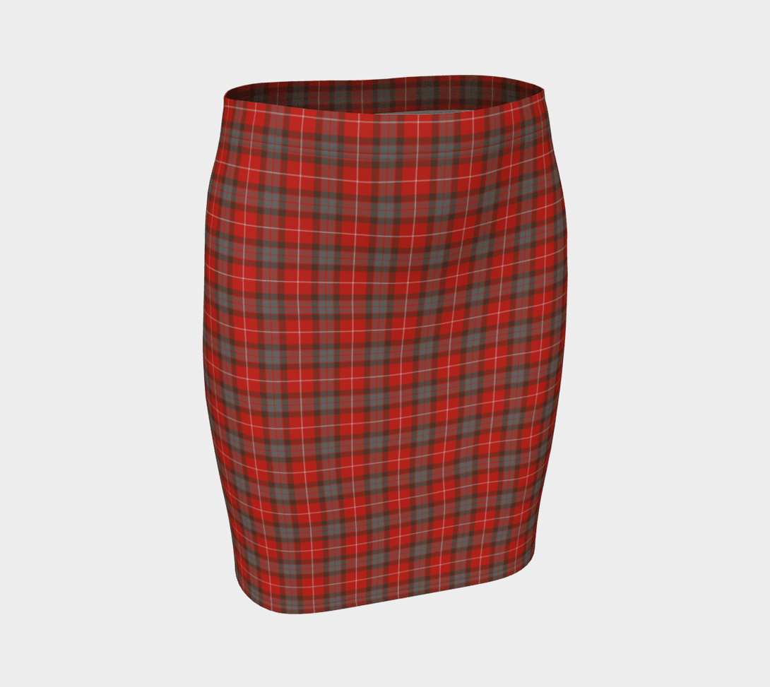 Fraser Weathered Tartan Classic Fitted Skirt