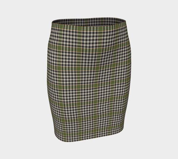 Burns Check Tartan Classic Fitted Skirt