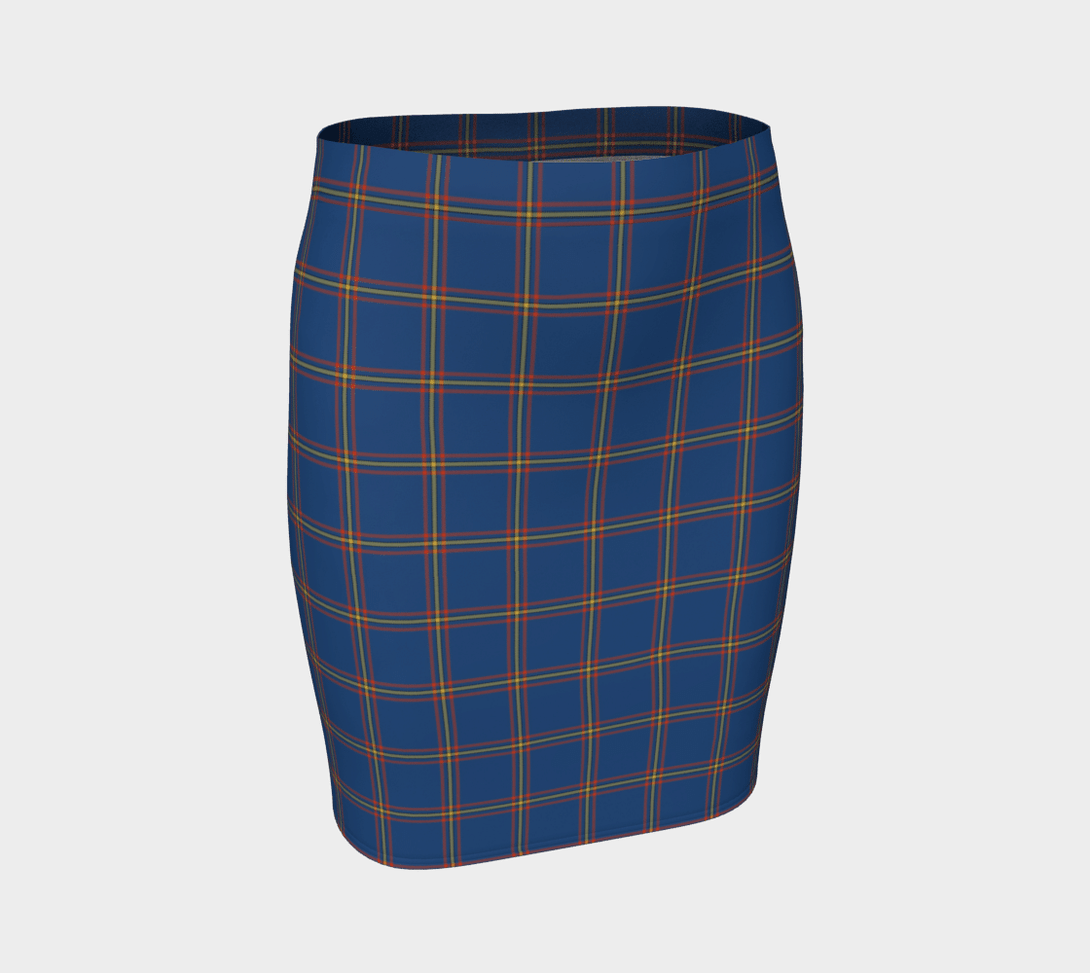 MacLaine of Loch Buie Hunting Ancient Tartan Classic Fitted Skirt