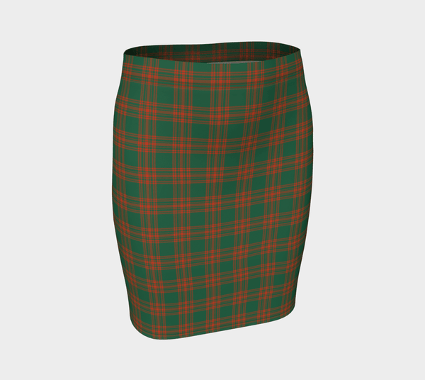 Menzies Green Ancient Tartan Classic Fitted Skirt