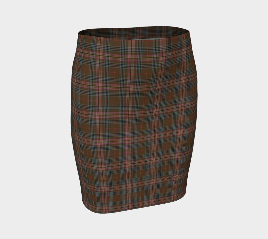 Kennedy Weathered Tartan Classic Fitted Skirt