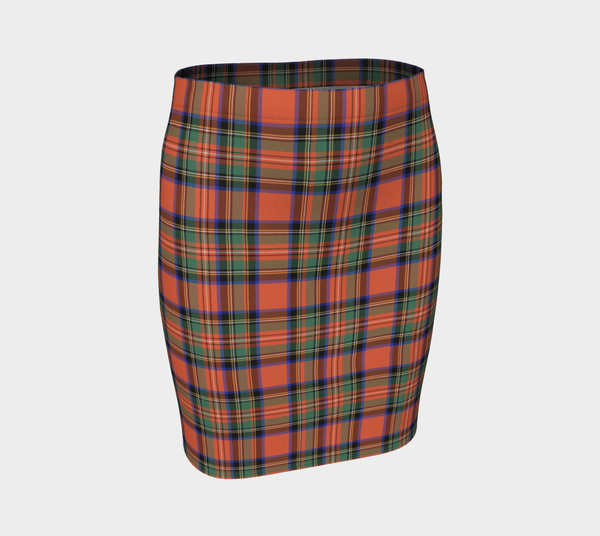 Stewart Royal Ancient Tartan Classic Fitted Skirt