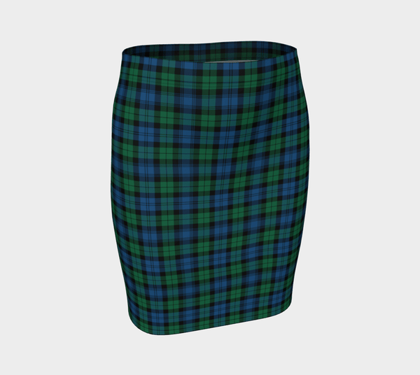 Blackwatch Ancient Tartan Classic Fitted Skirt