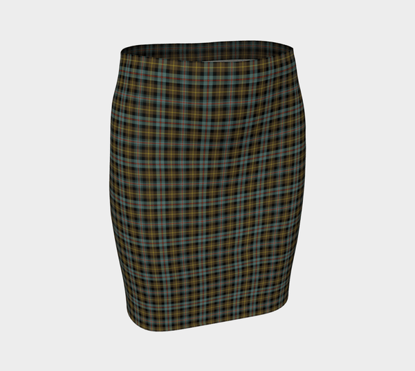 Farquharson Weathered Tartan Classic Fitted Skirt