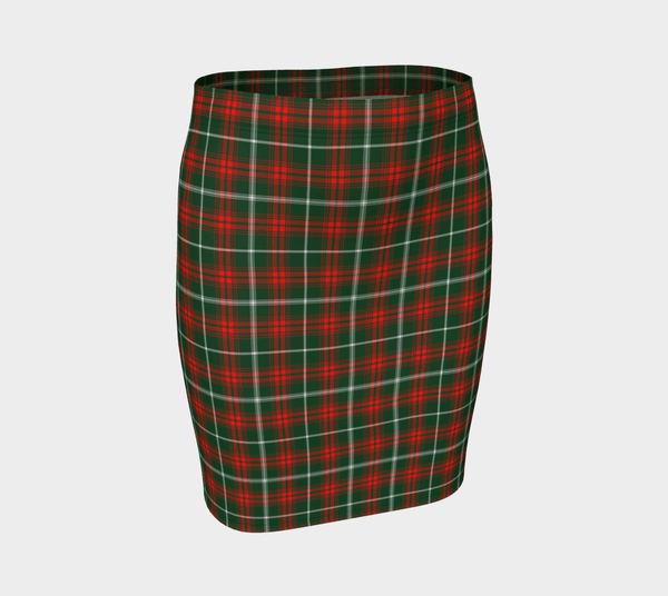 Prince of Wales Tartan Classic Fitted Skirt