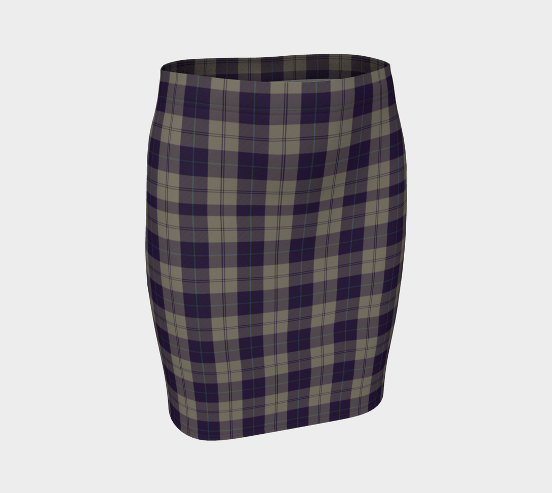 Cunningham Dress Blue Dancers Tartan Classic Fitted Skirt