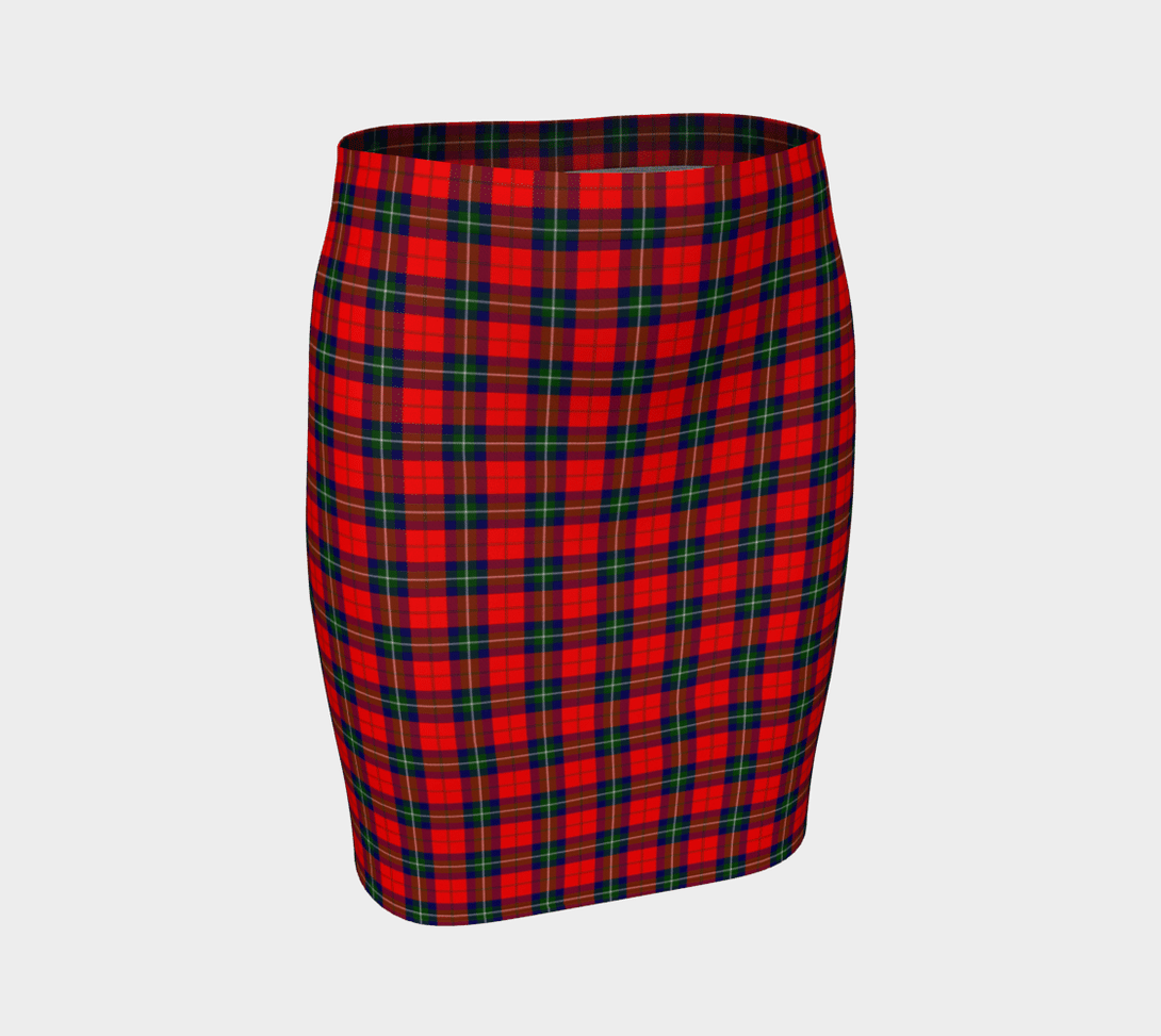 Ruthven Modern Tartan Classic Fitted Skirt