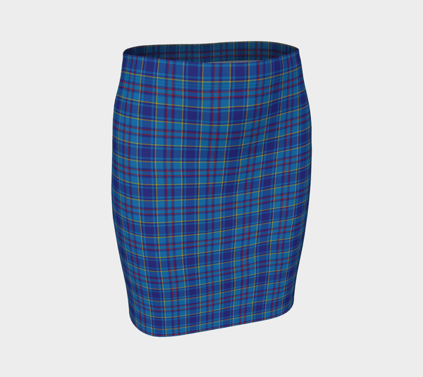 Mercer Modern Tartan Classic Fitted Skirt